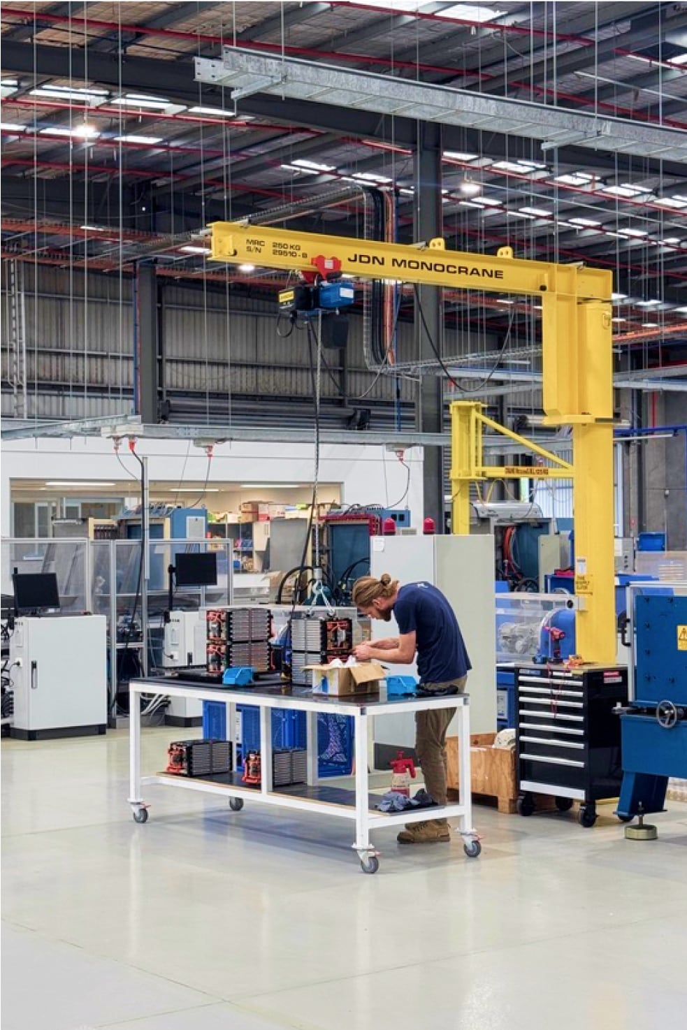 Drivetrain assembly in the workshop