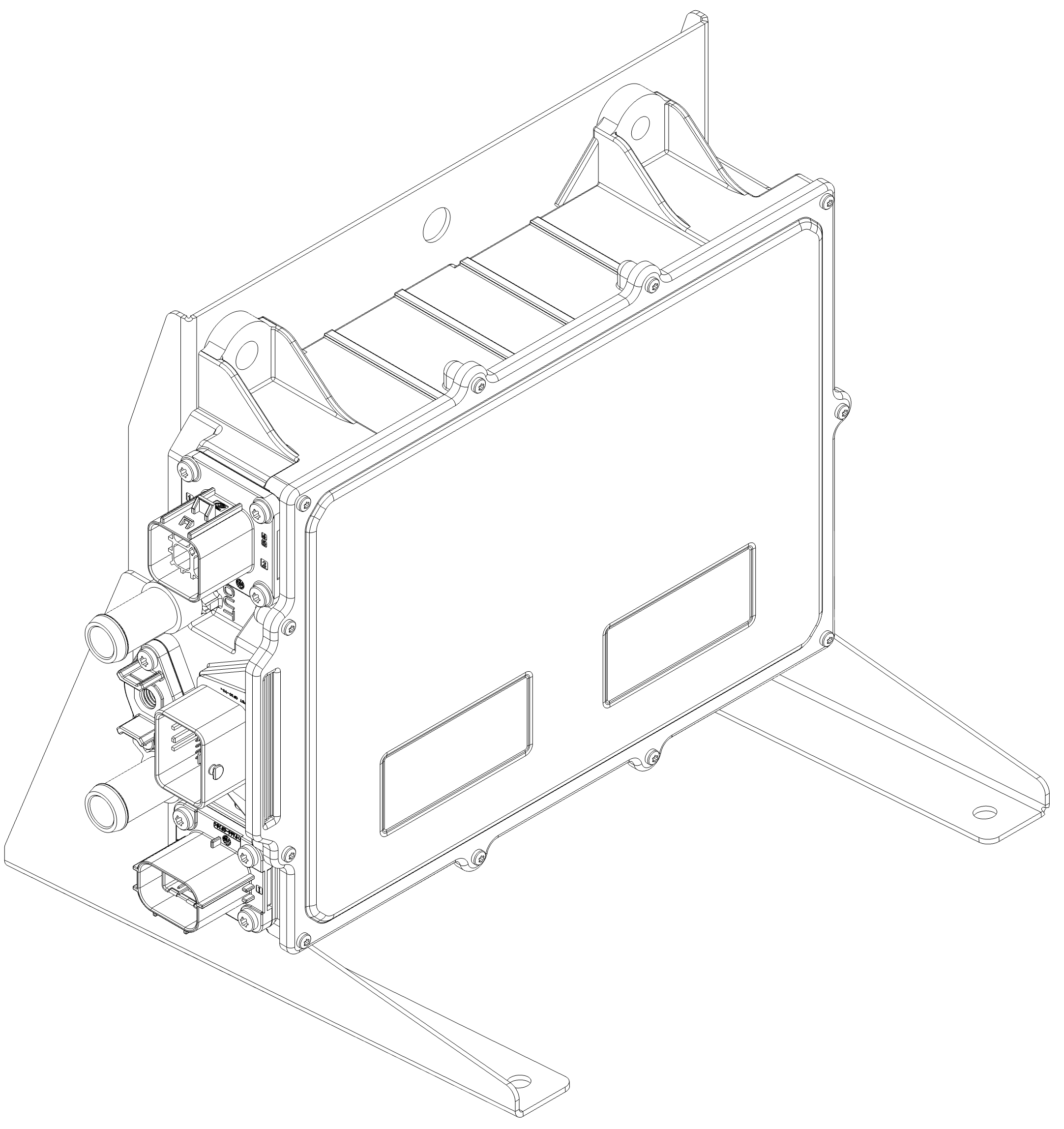 Fusion 360 drawing of the bidirectional charger unit hidden under the side pod