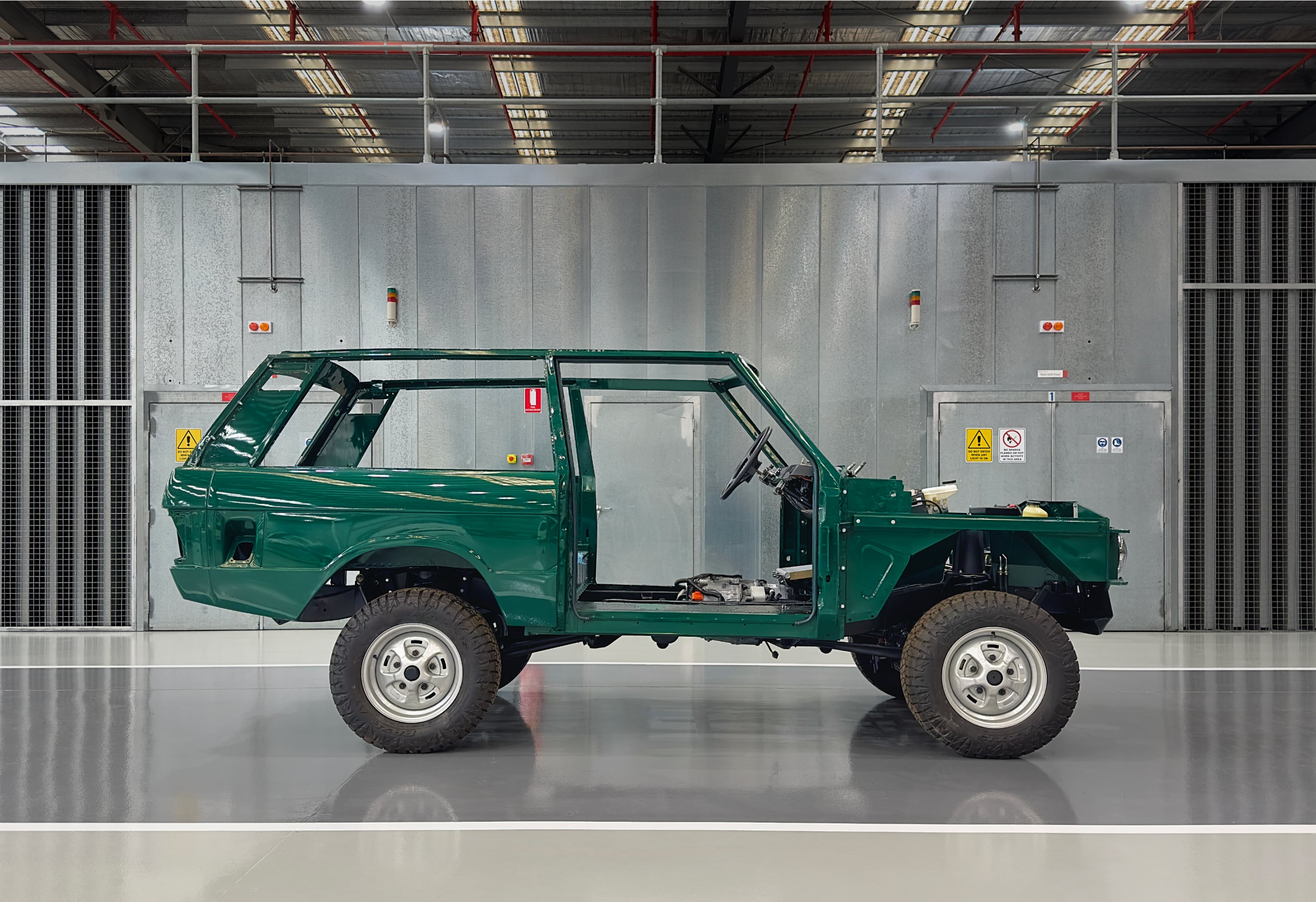 Range Rover Classic in the workshop