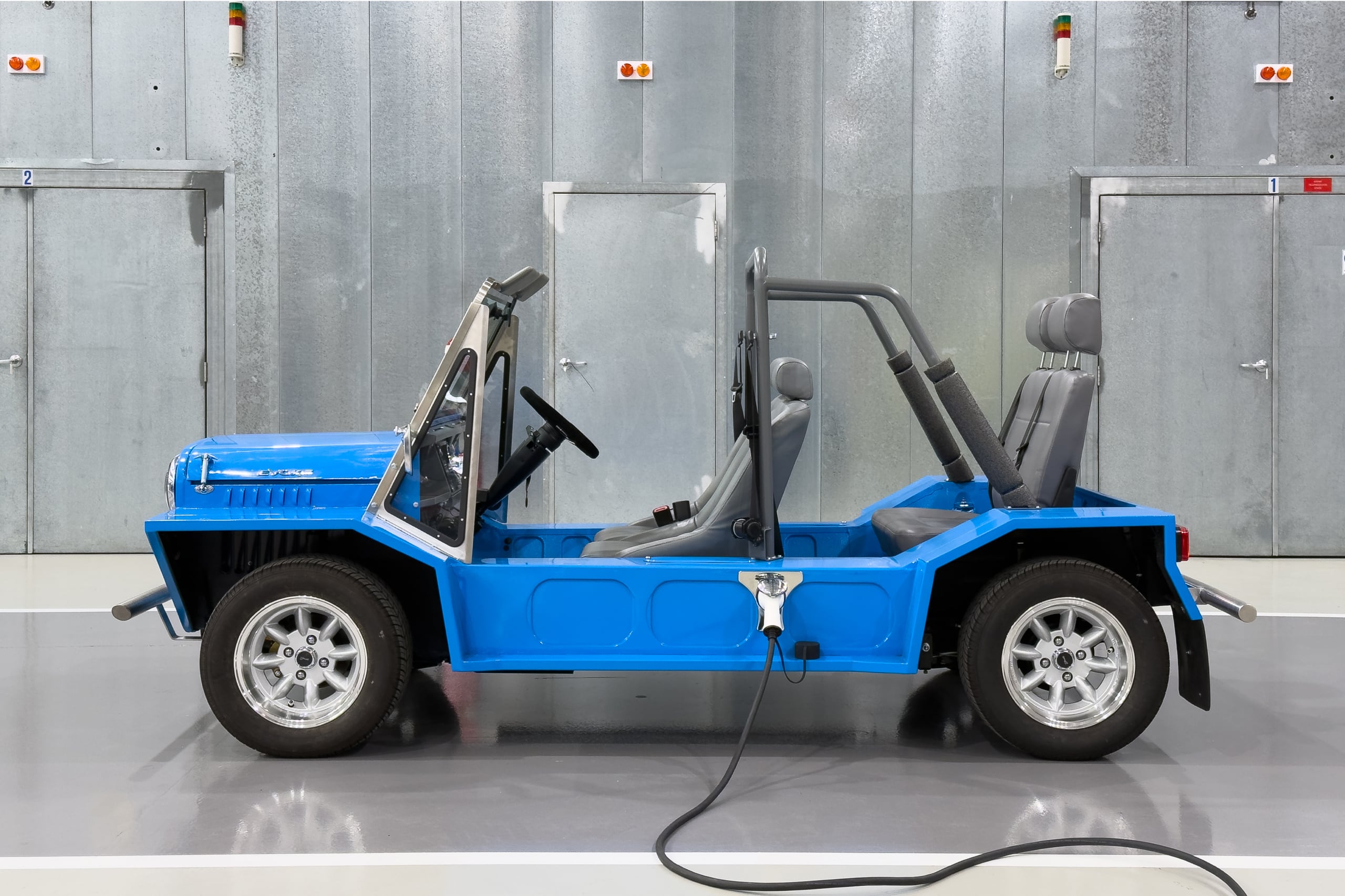 A one-off stainless-bodied Moke commission