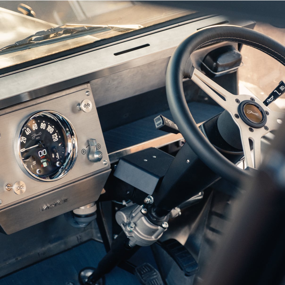 Moke dashboard close-up