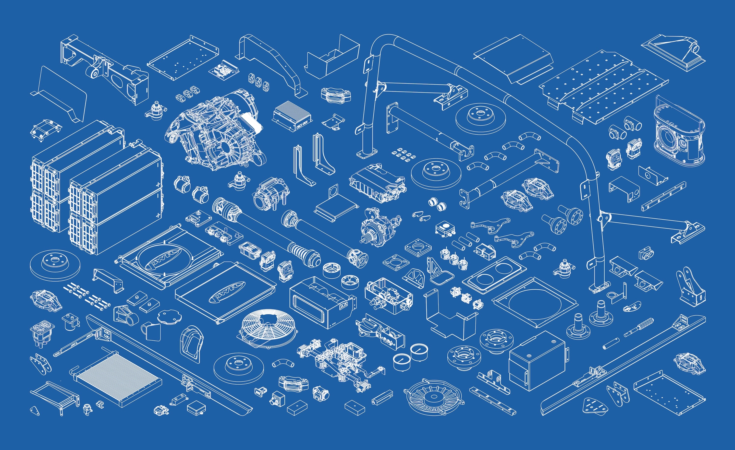 Engineering blueprint of the Jaunt Series drivetrain