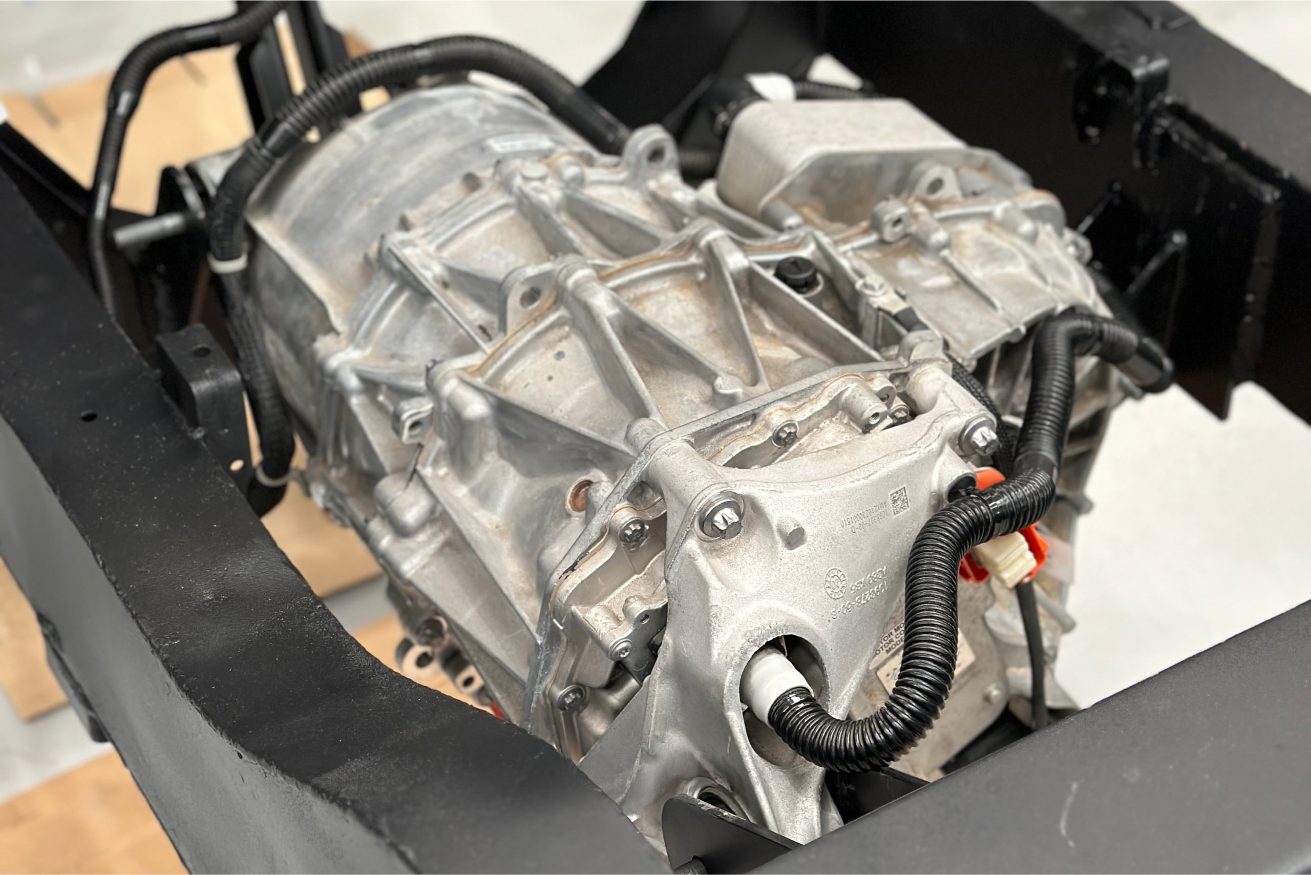 Re-geared electric drive units on the workshop bench